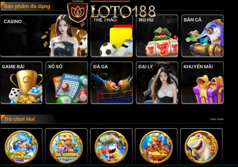 Loto188 kho game cực kỳ đa dạng