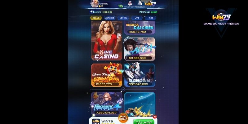 Thưởng thức game khi nhận khuyến mãi Win79 Thưởng thức game khi nhận khuyến mãi Win79