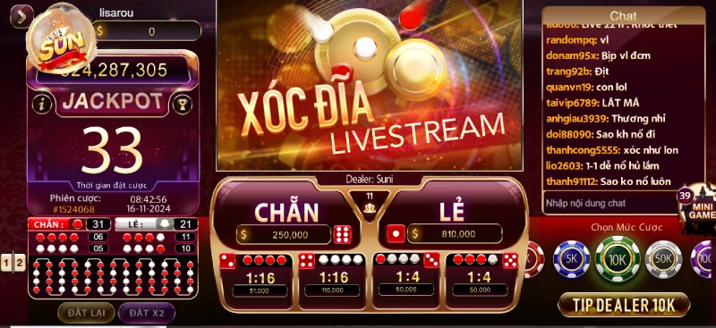 Kho game đa dạng và hấp dẫn chỉ có tại sunwin