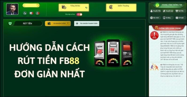 Hướng dẫn rút tiền thành công tại fb88 nhanh chóng